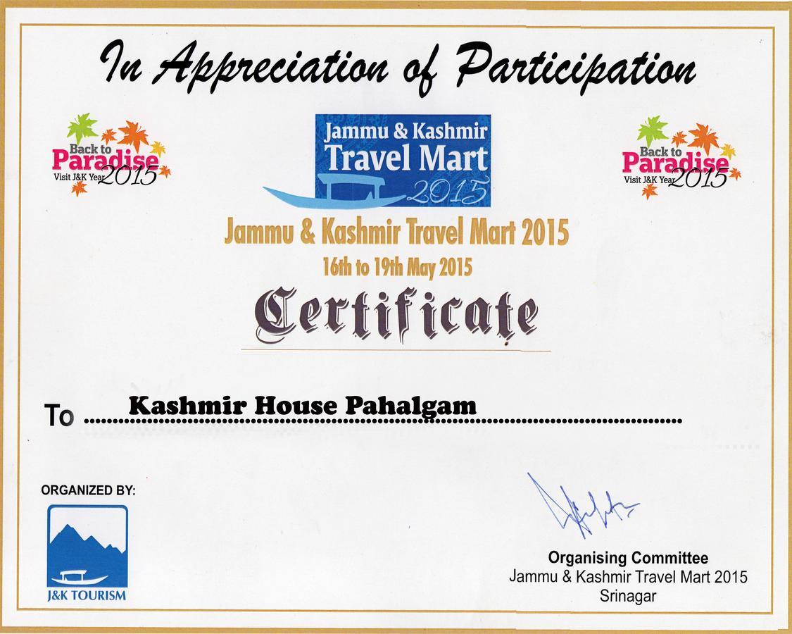 Kashmir House Hotel Pahalgām Buitenkant foto